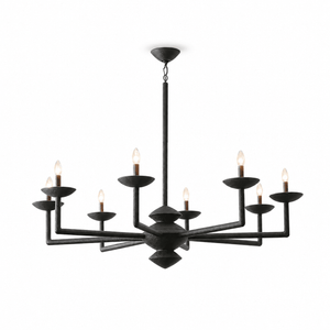 Sculptural Plaster Candelabra Chandelier
