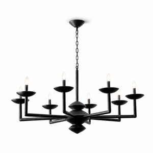 Sculptural Plaster Candelabra Chandelier