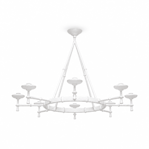 Sculptural Plaster Chalice Chandelier