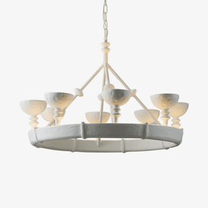 Sculptural Plaster Chalice Chandelier