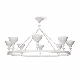 Sculptural Plaster Chalice Chandelier