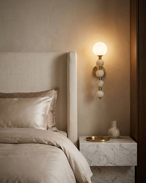 Selene Gourd Alabaster Wall Sconce