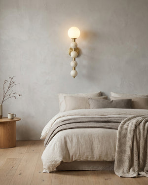 Selene Gourd Alabaster Wall Sconce