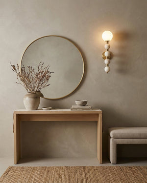 Selene Gourd Alabaster Wall Sconce