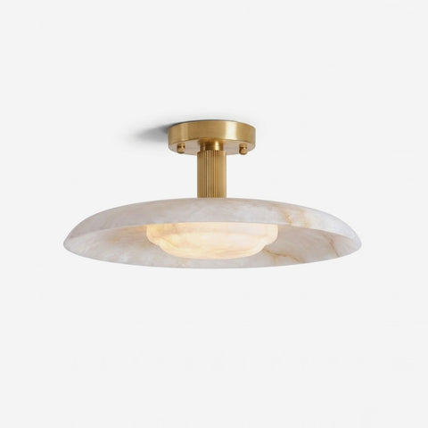 Selmora Alabaster Semi-Flush Mount