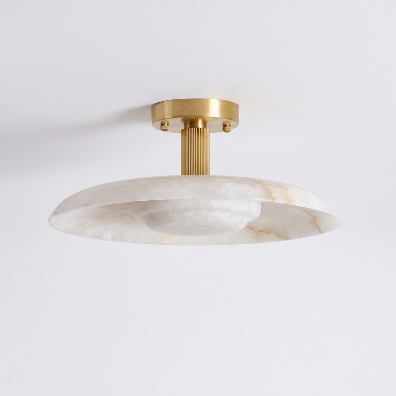 Selmora Alabaster Semi-Flush Mount – detail 2