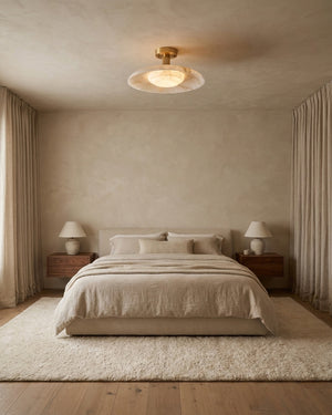 Selmora Alabaster Flush Mount