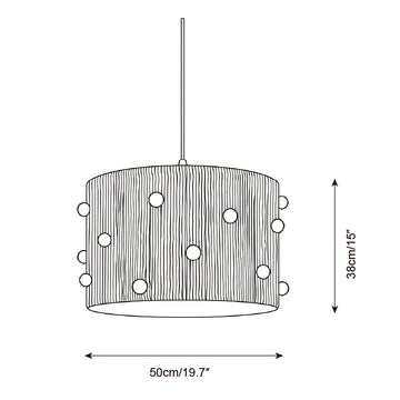 Selunora Pendant Lamp — Dimension drawings 2