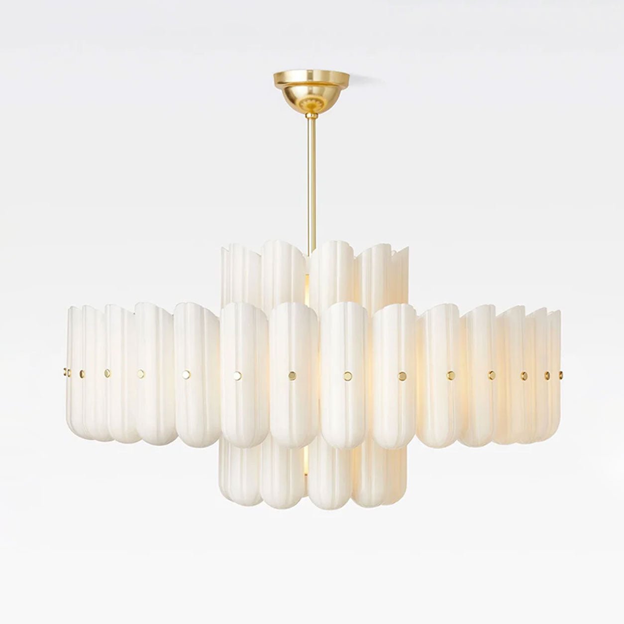Seraphine Linear Fluted Glass Chandelier