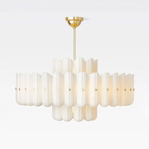 Seraphine Linear Fluted Glass Chandelier