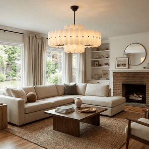 Seraphine Linear Fluted Glass Chandelier