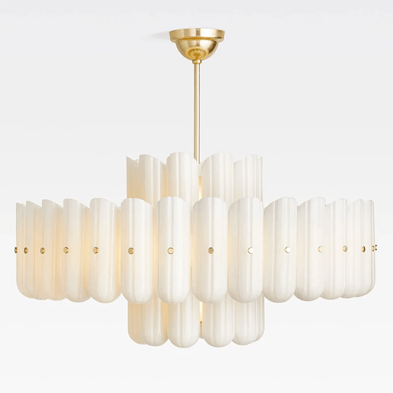 Seraphine Linear Fluted Glass Chandelier – detail 8