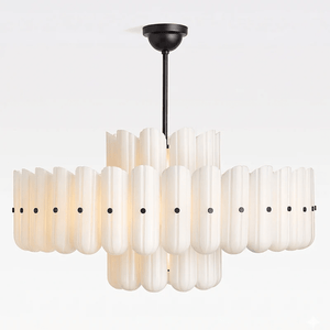 Seraphine Linear Fluted Glass Chandelier