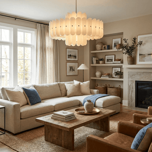 Seraphine Linear Fluted Glass Chandelier