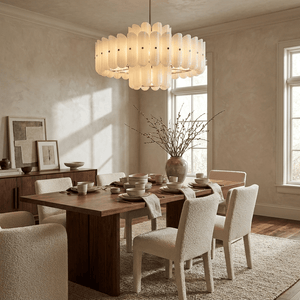 Seraphine Linear Fluted Glass Chandelier