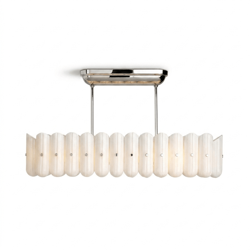 Seraphine Linear Fluted Glass Island Chandelier – detail 12