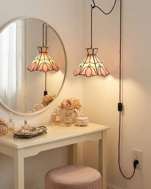 Serena Tiffany Plug In Pendant Light