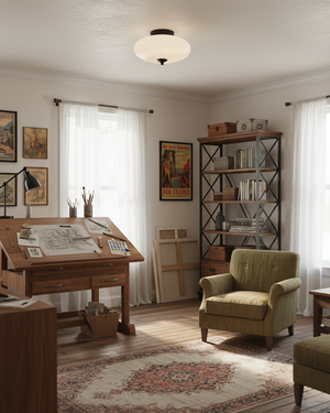 Serene Globe Ceiling Lamp