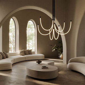 Serpentine Halo Chandelier