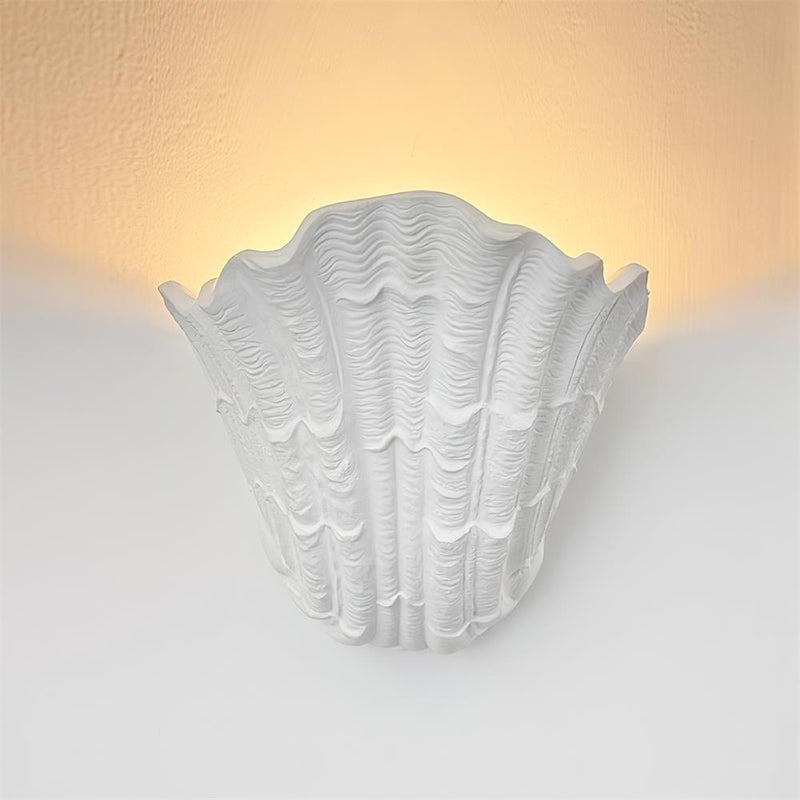 Shell Plaster Wall Lamp – detail 2