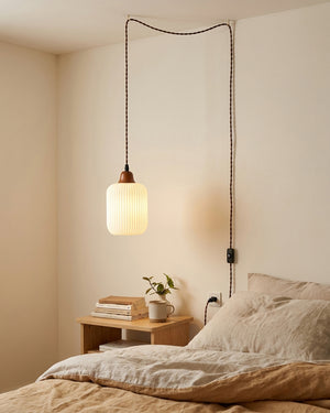 Sidra Ceramic Plug In Pendant Light