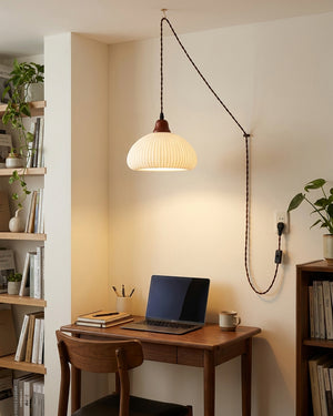Sidra Ceramic Plug In Pendant Light