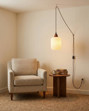 Sidra Ceramic Plug In Pendant Light