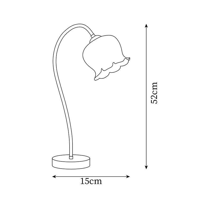 Siena Brass Table Lamp 5.9 - 20.4″ - Docos