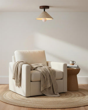 Sierra Travertine Ceiling Lamp