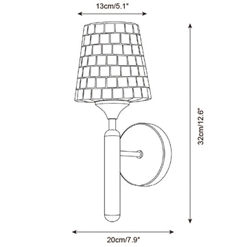 Silviora Wall Sconce — Dimension drawings 1