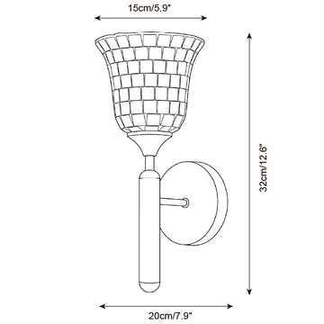 Silviora Wall Sconce — Dimension drawings 2