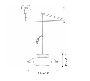 Sima Swing Arm Pendant Lamp