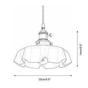 Skirted Ripple Pendant Lamp