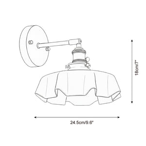 Skirted Ripple Wall Lamp