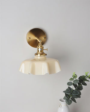 Skirted Ripple Wall Lamp