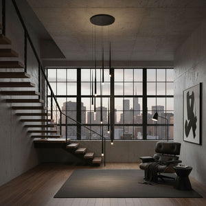 Slender Cone Chandelier