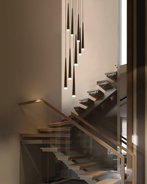 Slender Cone Chandelier