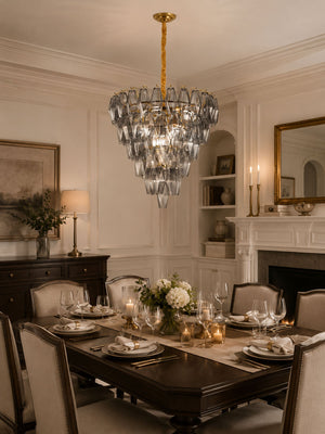 Smoke Gray Empire Chandelier