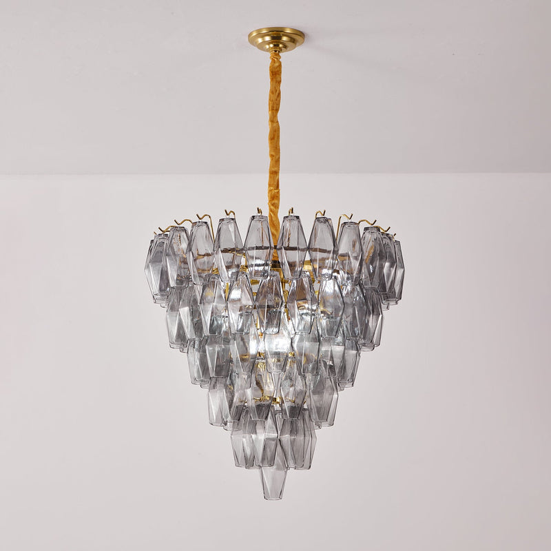 Smoke Gray Empire Chandelier – detail 12