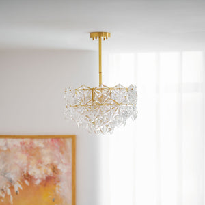 Snowflake Glass Chandelier