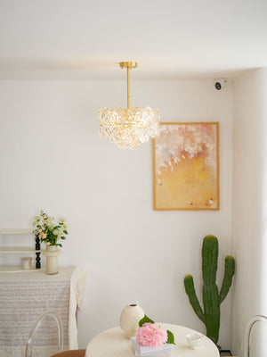 Snowflake Glass Chandelier