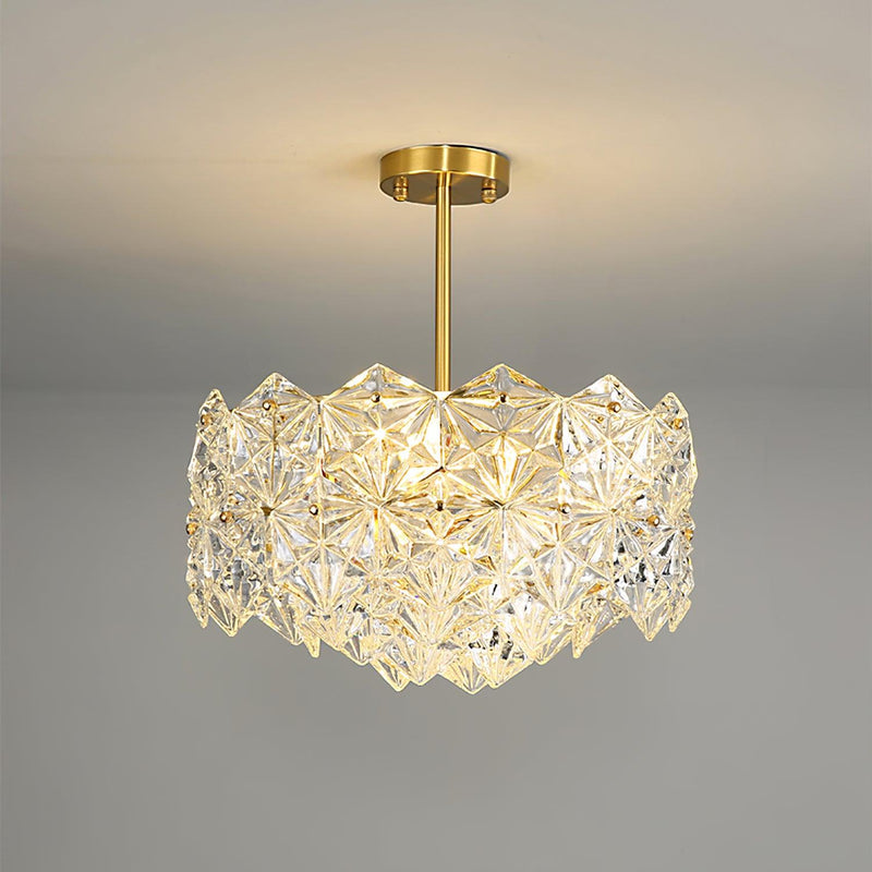 Snowflake Glass Chandelier – detail 3