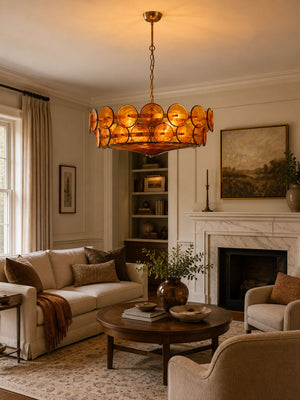 Solaris Disc Murano Chandelier
