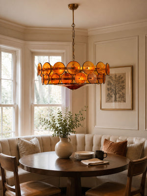 Solaris Disc Murano Chandelier