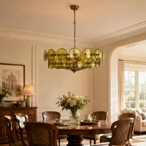 Solaris Disc Murano Chandelier