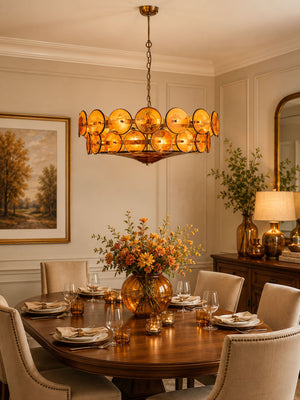 Solaris Disc Murano Chandelier
