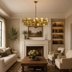 Solaris Disc Murano Chandelier