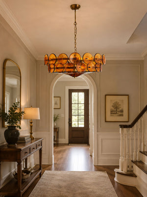 Solaris Disc Murano Chandelier