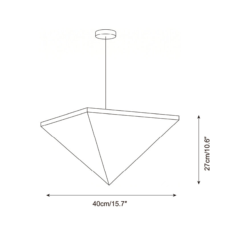 Solina Prism Pendant Light — Dimension drawings 2