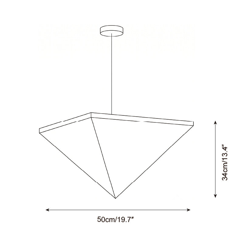 Solina Prism Pendant Light — Dimension drawings 3